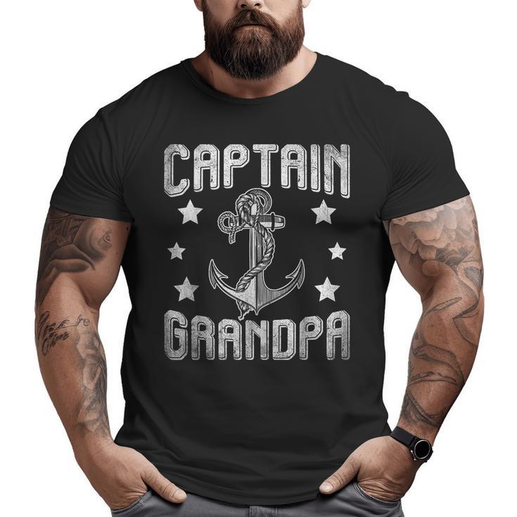 Grandpa Boating Boat Fathers Day Big and Tall Men T-shirt