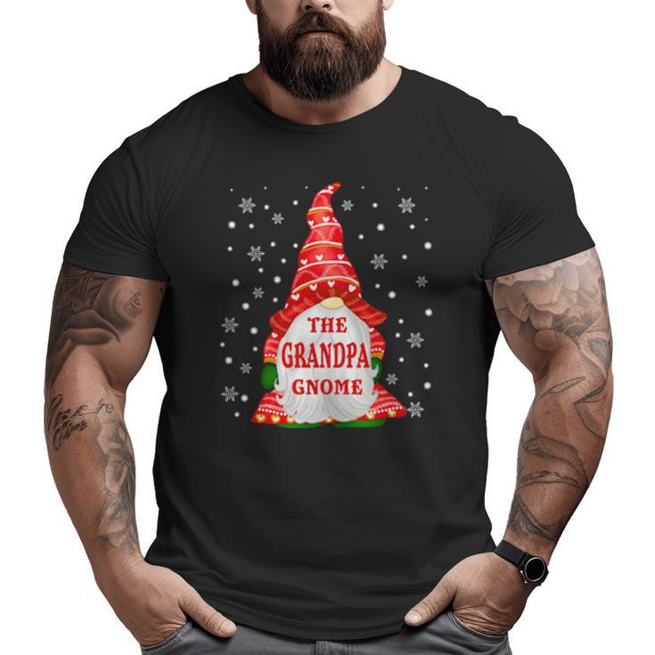 The Grandpa Gnome Christmas Matching Family Xmas Holiday Big and Tall Men T-shirt