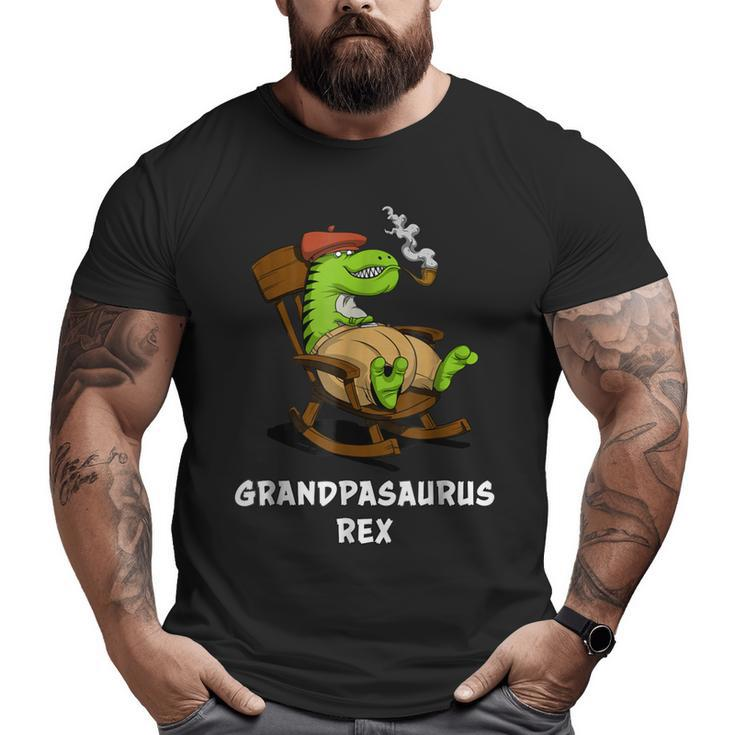 Grandpa Trex Dinosaur Grandfather Big and Tall Men T-shirt
