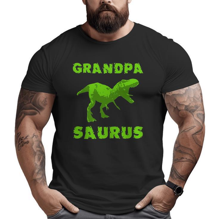 Grandpasaurus Grandpa Dinosaur Grandfather Father Day Big and Tall Men T-shirt