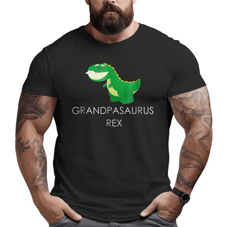 Grandpasaurus Rex Trex Grandpa Dinosaur Pun Big and Tall Men T-shirt