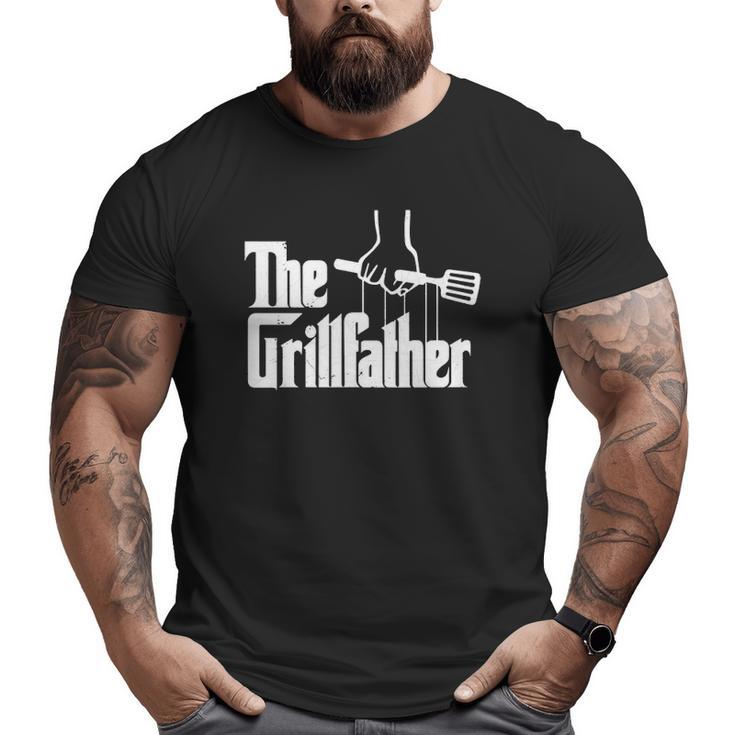 The Grillfather Dad Chef Grilling Grill Master Bbq Big and Tall Men T-shirt