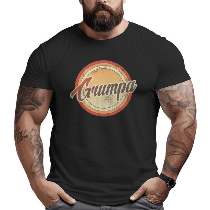 Graphic Grumpa Vintage Retro Father's Day Men Big and Tall Men T-shirt