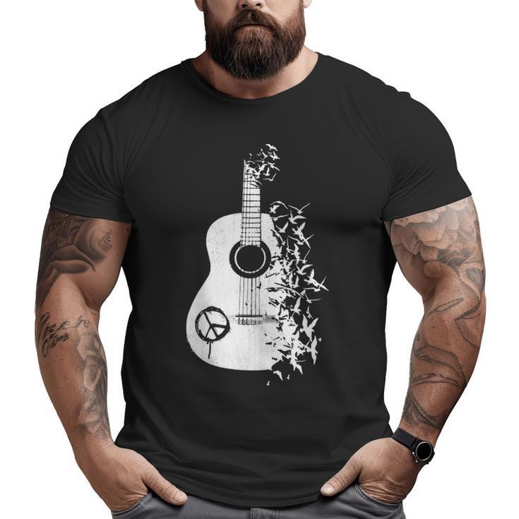 Guitar Classic Bird Big and Tall Men T-shirt