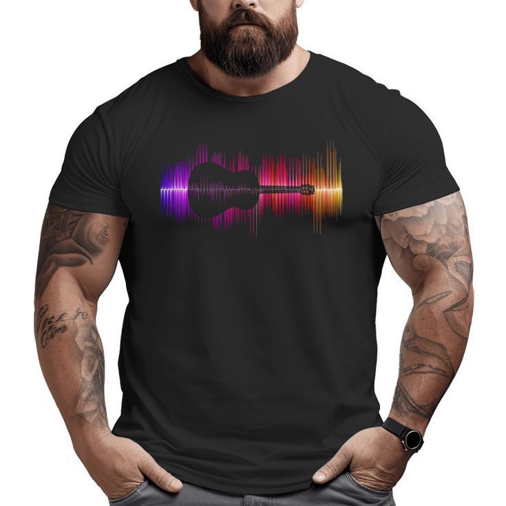 Guitar And Music Wave Big and Tall Men T-shirt