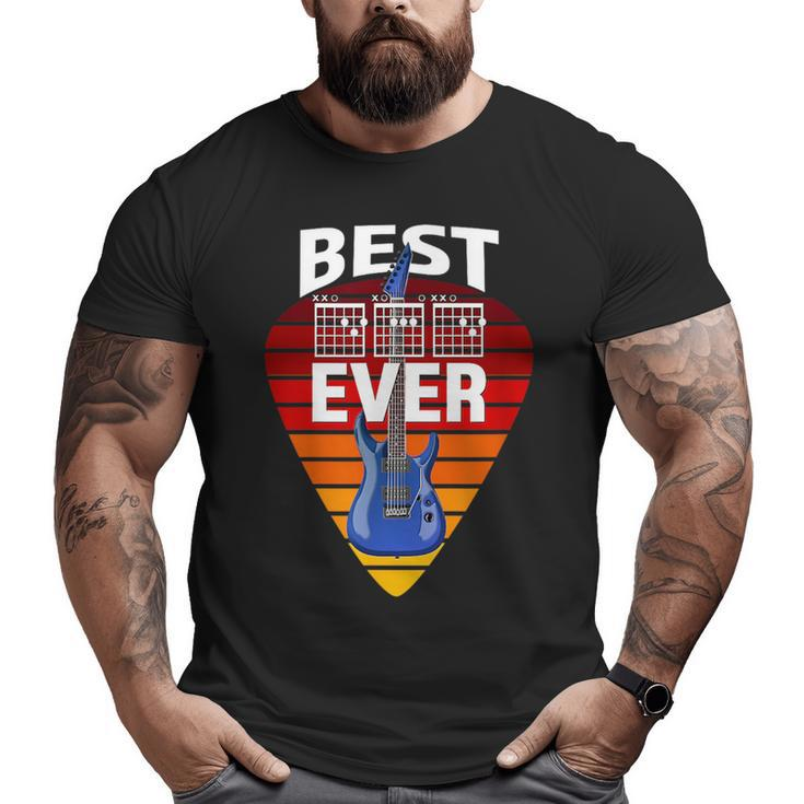 Guitarist Father Best Dad Ever Music Tab Chords Big and Tall Men T-shirt
