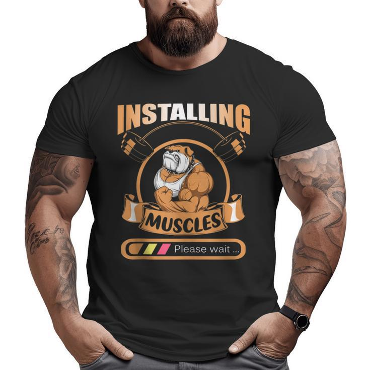 Gym Pitbull Weightlifting Fitness Big and Tall Men T-shirt