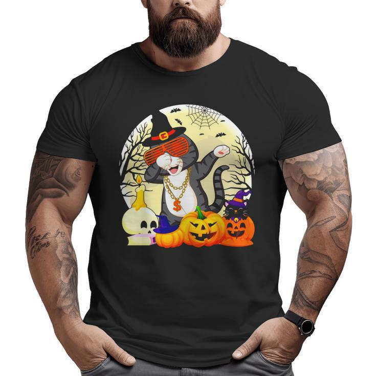Halloween Cat Dad V2 Big and Tall Men T-shirt