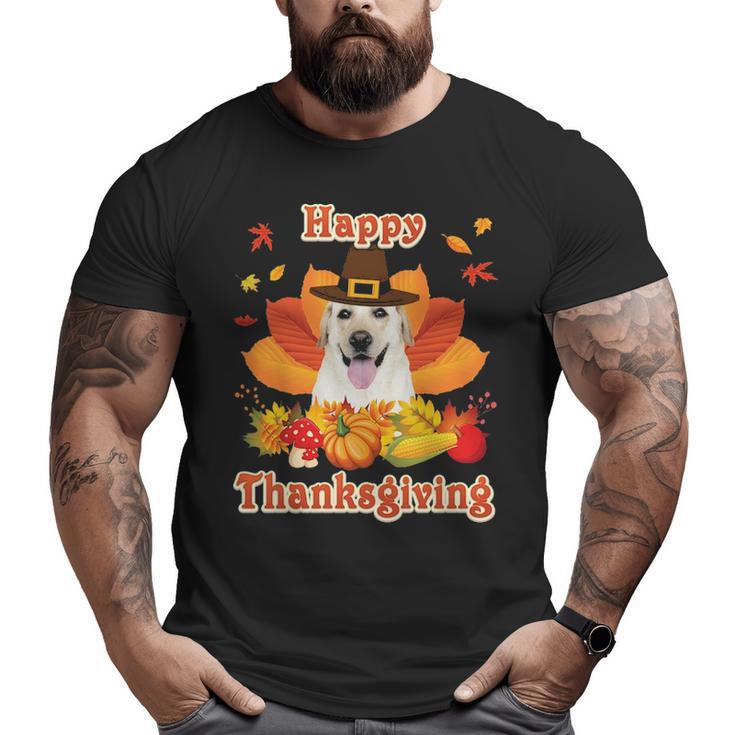 Happy Thanksgiving Labrador Retriever Dog I'm Thankful For Big and Tall Men T-shirt