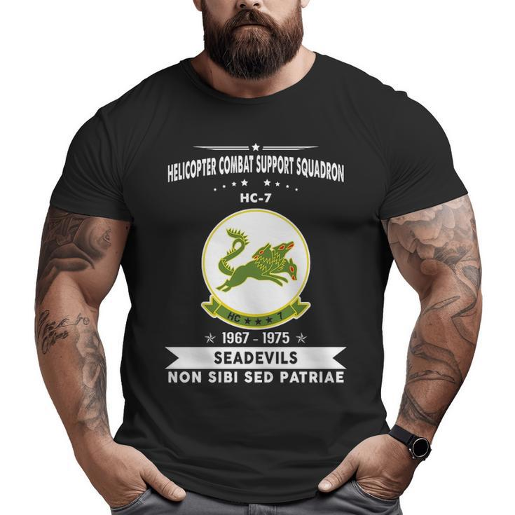 Helicopter Combat Support Squadron 7 Hc 7 Helsuppron 7 Seadevils Big and Tall Men T-shirt