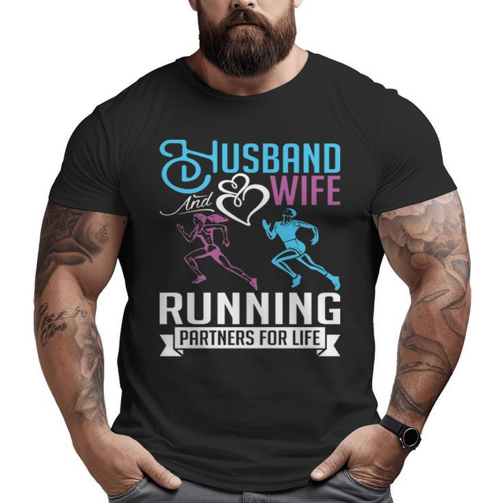 Husband And Wife Running Sweet Valentine’S Day Big and Tall Men T-shirt