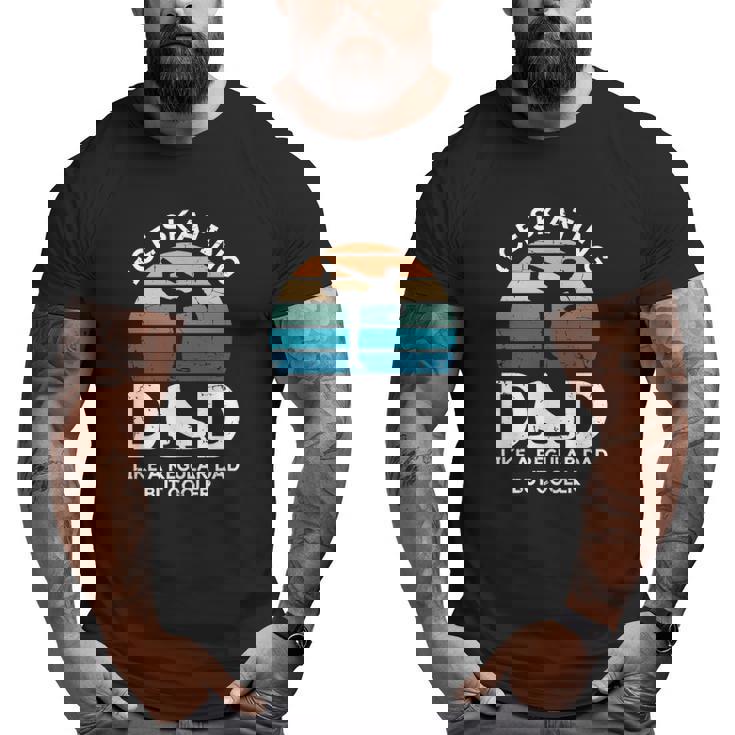 Ice Skating Dad Like A Regular Dad But Cooler Figure Skating Big and Tall Men T-shirt