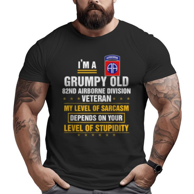 I'm A Grumpy Old 82Nd Airborne Division Veteran Big and Tall Men T-shirt
