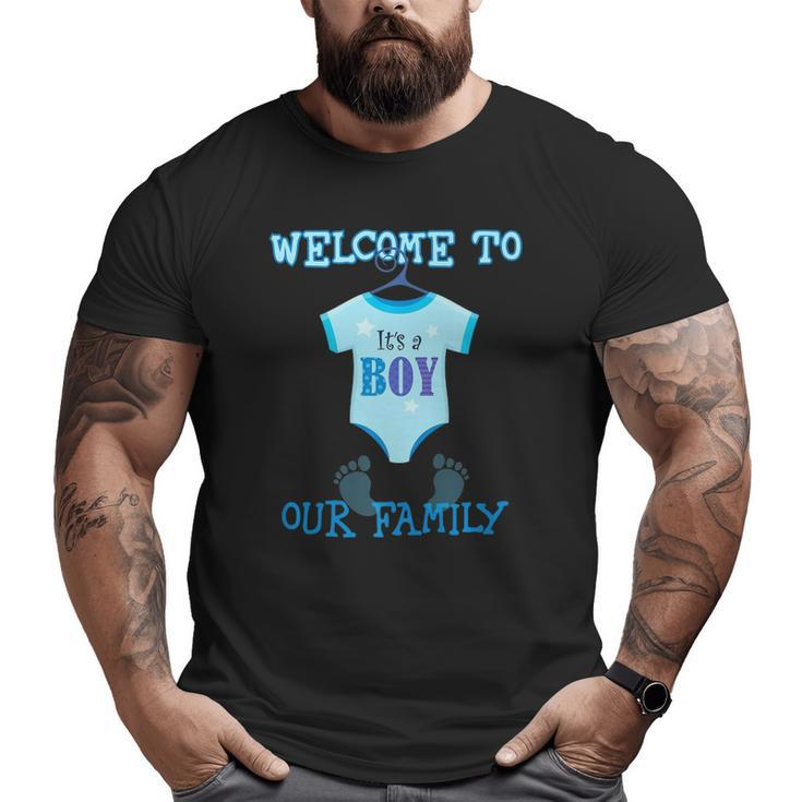 It's A Boy Baby Shower Party New Baby Premium Big and Tall Men T-shirt