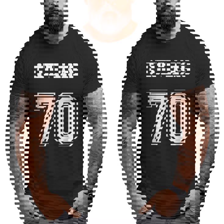 Jersey Style Cutlass 70 1970 Old School Muscle Car Big and Tall Men T-shirt