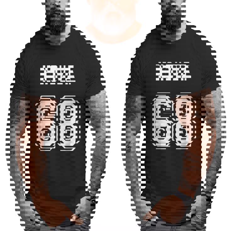 Jersey Style Nova 68 1968 Classic Old School Muscle Car Big and Tall Men T-shirt