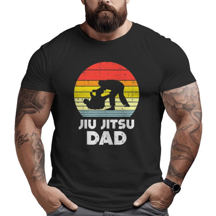 Jiu Jitsu Dad Sunset Retro Brazilian Martial Arts Men Big and Tall Men T-shirt