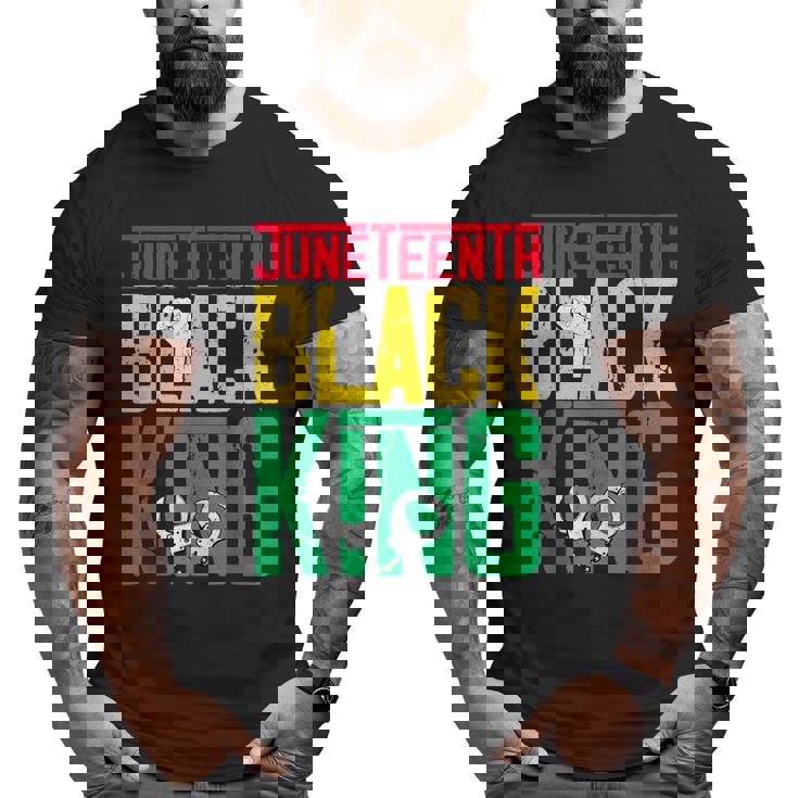 Junenth Is My Independence Day Black King Fathers Day Big and Tall Men T-shirt