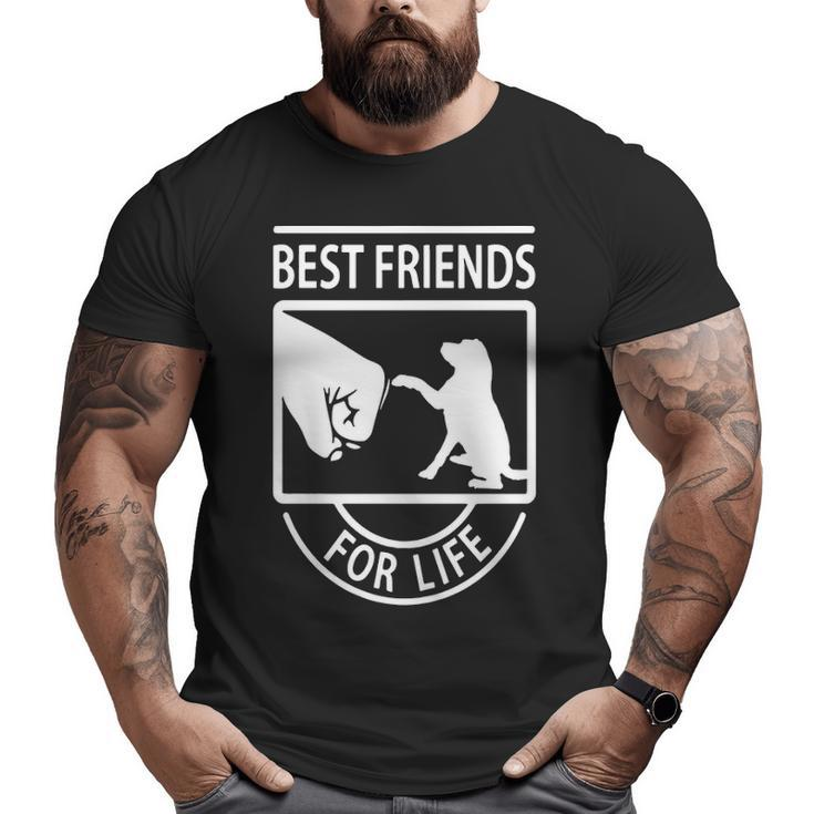 Lab Best Friends For Life Big and Tall Men T-shirt