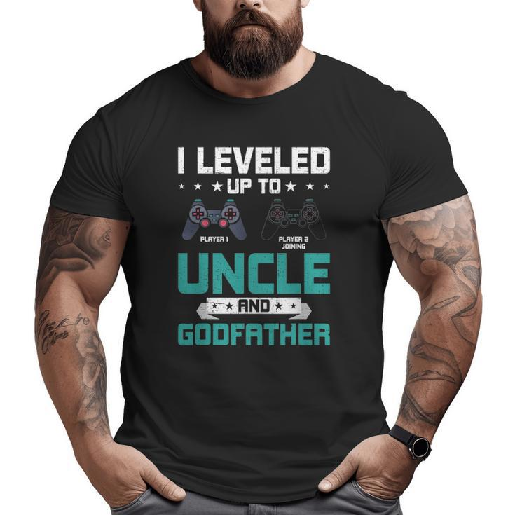 I Leveled Up To Uncle Video Gamer Uncle Big and Tall Men T-shirt