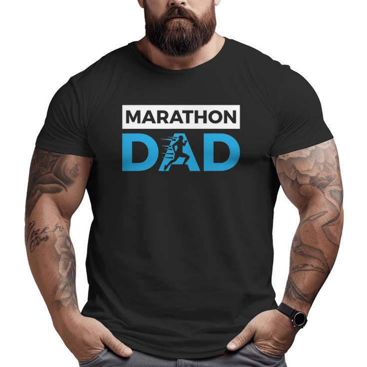 Marathon Dad Sport Running Father's Day Big and Tall Men T-shirt