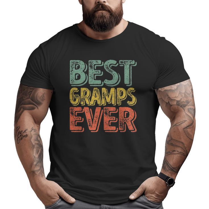 Mens Best Gramps Ever  Christmas Father's Day Big and Tall Men T-shirt