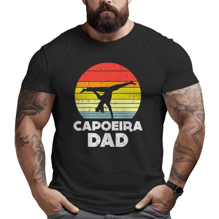 Mens Capoeira Dad Sunset Retro Dance Martial Art Fighter Men Big and Tall Men T-shirt