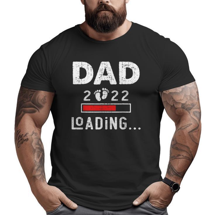 Mens Dad 2022 Loading New Dad Outfit First Time Father Big and Tall Men T-shirt