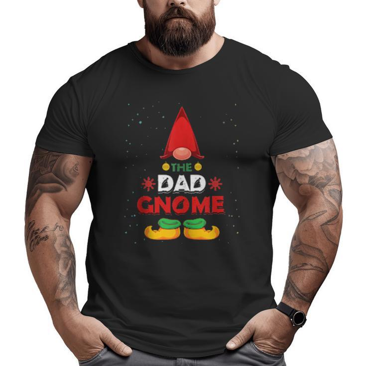 Mens The Dad Gnome Xmas Family Matching Pajama Christmas Gnome Big and Tall Men T-shirt