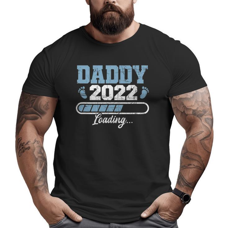 Mens Daddy 2022 Pregnancy Reveal First Time Dad Big and Tall Men T-shirt