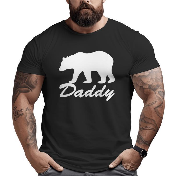 Mens Daddy Bear Distressed Graphic Raglan Baseball Tee Big and Tall Men T-shirt