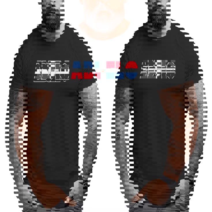 Mens Dominican Flag Abuelo Tee- For Hispanic Grandfather Big and Tall Men T-shirt