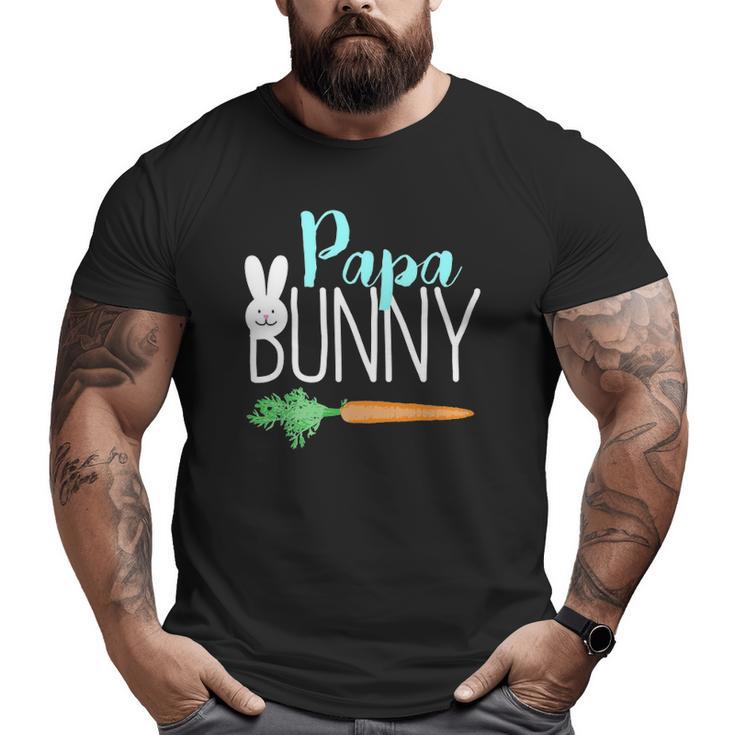 Mens Easter Papa Bunny Family Couples Big and Tall Men T-shirt
