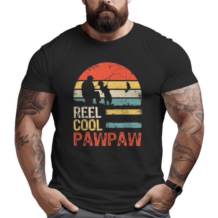 Mens Father's Day Fishing Reel Cool Pawpaw Big and Tall Men T-shirt