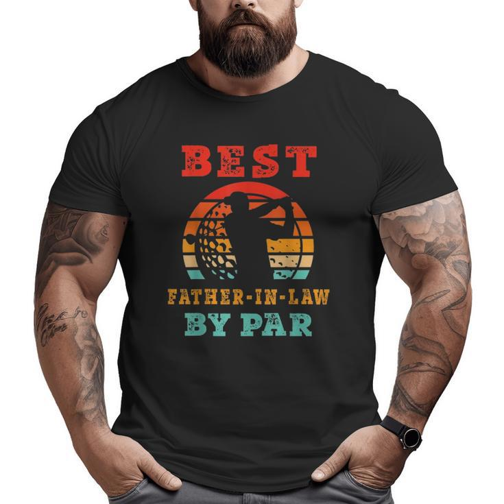 Mens For Father's Day Tee Best Father-In-Law By Par Golfing Big and Tall Men T-shirt