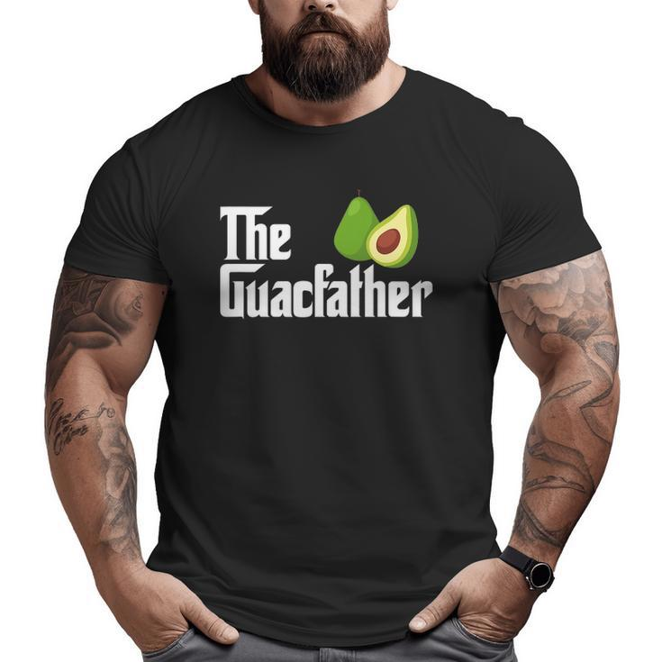 Mens The Guacfather Dad Daddy Avocado Guac Guacamole Big and Tall Men T-shirt