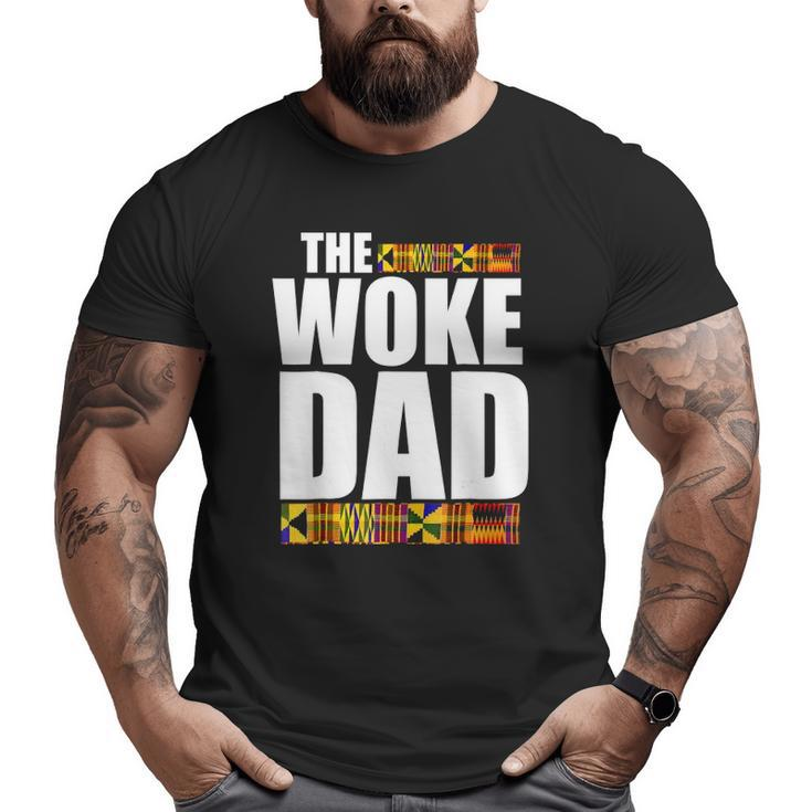 Mens Oheneba The Woke Dad Father's Day Black Pride Big and Tall Men T-shirt
