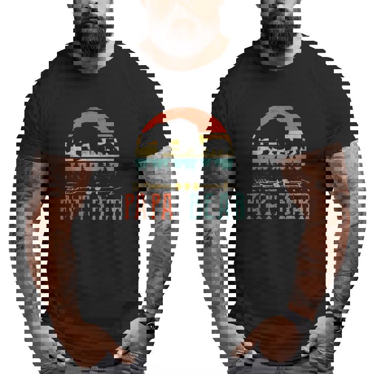 Mens Papa Bear Daddy Mens Fathers Day -Idea Big and Tall Men T-shirt