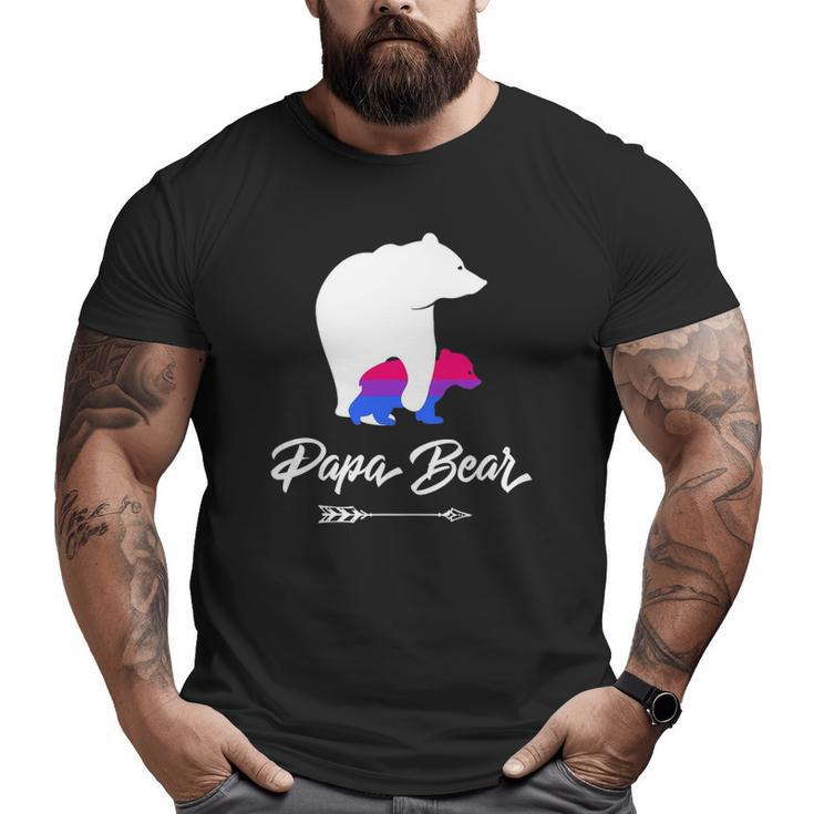 Mens Papa Bear Lgbt Straight Ally Bisexual Big and Tall Men T-shirt