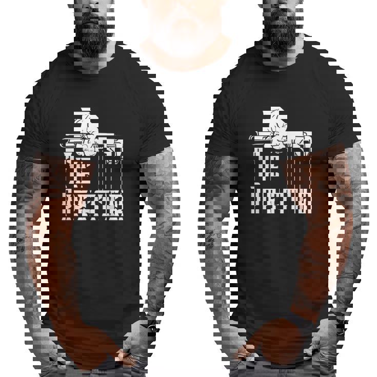 Mens The Pipefather Plumber Plumbing Pipefitter Drain Surgeon Big and Tall Men T-shirt