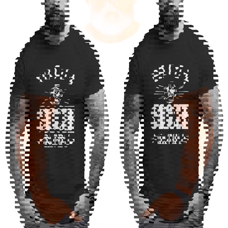 Mens Proud Soccer Grandpa Big and Tall Men T-shirt