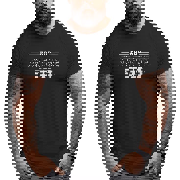 Mens Proud Us Air Force Dad Military Pride Big and Tall Men T-shirt