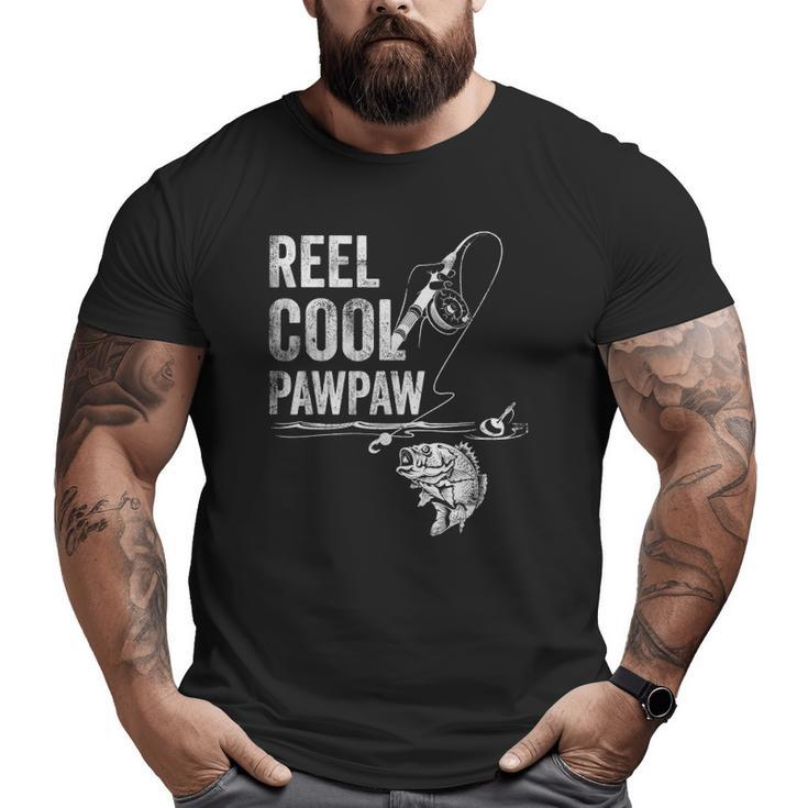 Mens Reel Cool Pawpaw Fish Fishing Father's Day Big and Tall Men T-shirt