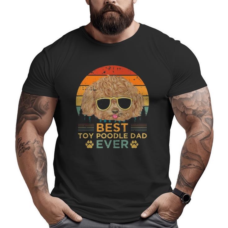 Mens Retro Style Best Toy Poodle Dad Ever Father's Day Big and Tall Men T-shirt