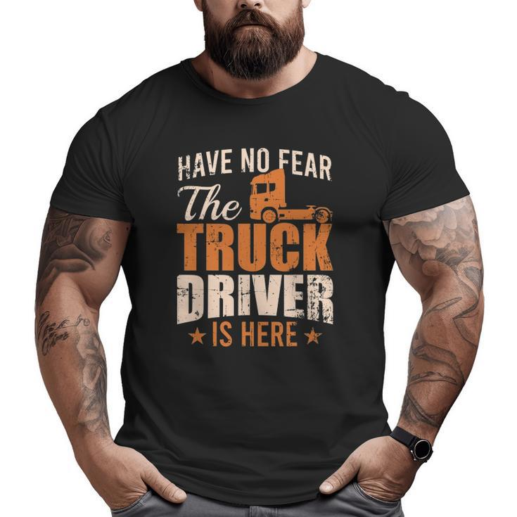 Mens Truck Lorry Professional Driver Motive Idea Big and Tall Men T-shirt