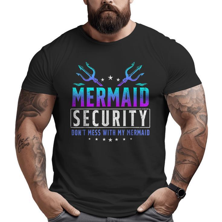 Mermaid Daddy Merdad Father's Day Merman Dad Papa Big and Tall Men T-shirt