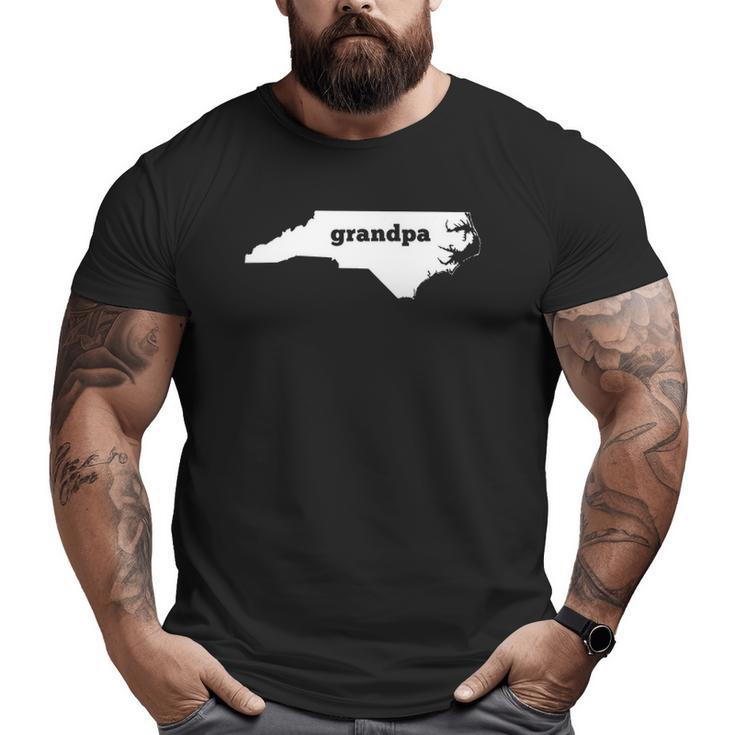 North Carolina Grandpa Nc Map Grandpa Big and Tall Men T-shirt