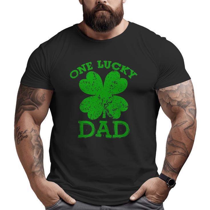 One Lucky Dad Vintage St Patricks Day Men Big and Tall Men T-shirt