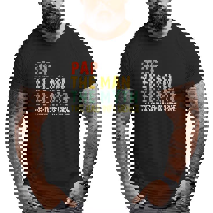 Mens Vintage Papa The Man The Myth The Bad Influence T Shirt Mens Vintage Papa The Man The Myth The Bad Influence T Shirt