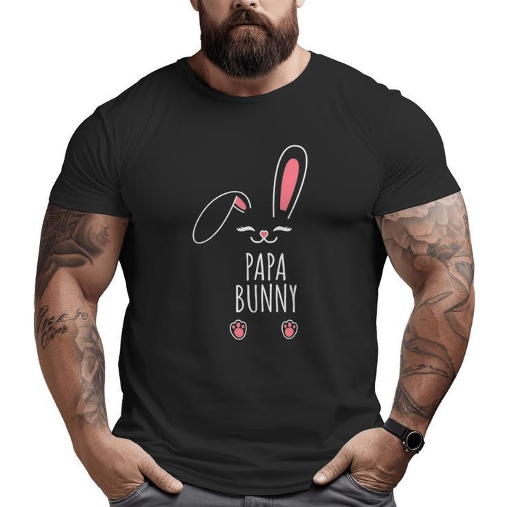 Papa Bunny Matching Easter Bunny Egg Hunting Big and Tall Men T-shirt